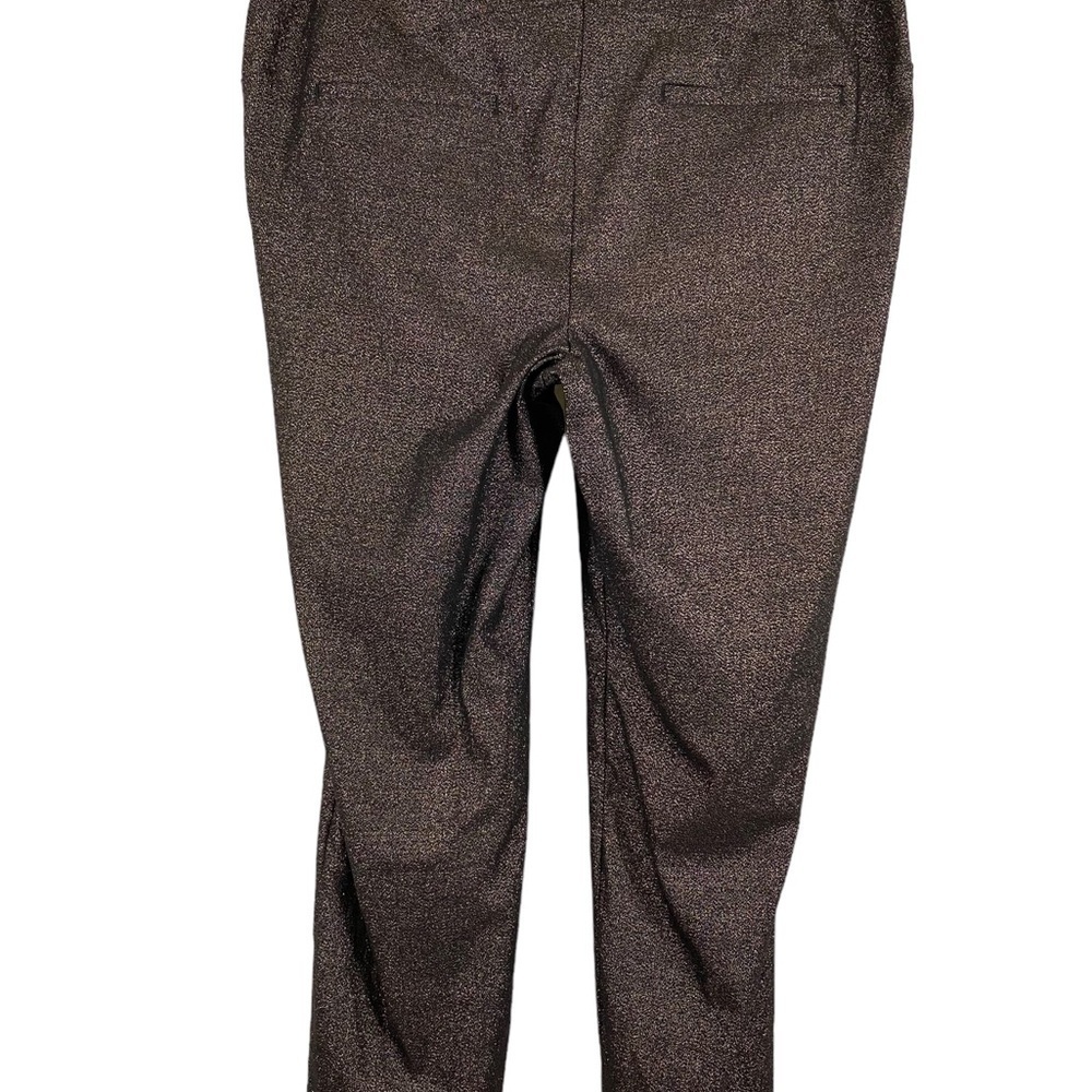 Lane Bryant Size 18 Womens Ankle Pants Slim Leg Stretch Bronze Metallic Gold - Picture 2 of 6